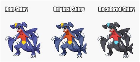 garchomp shiny vs normal